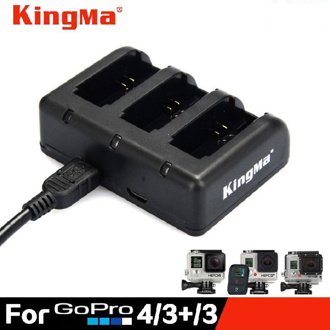 Dock sạc 3 hãng kingma cho gopro hero 3, gopro hero 4