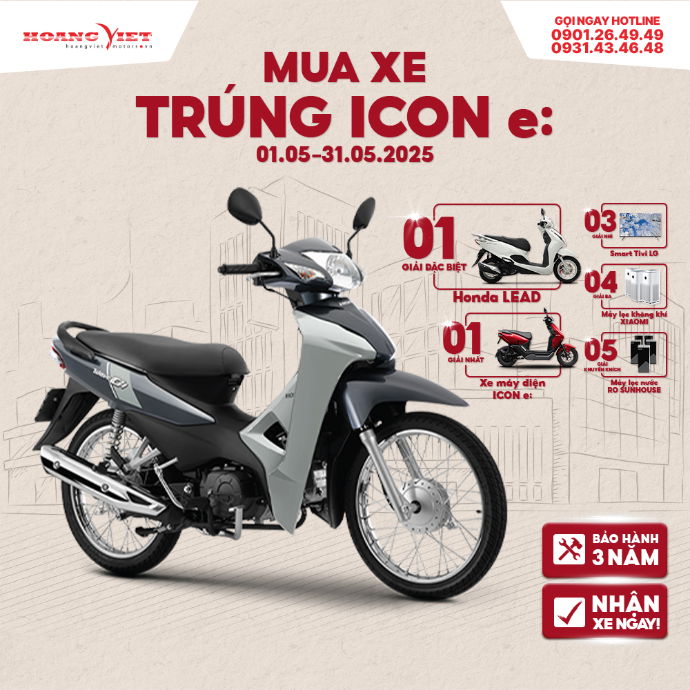 Xe Máy Honda Wave ALPHA 110cc 2025 - Phiên Bản Cổ Điển