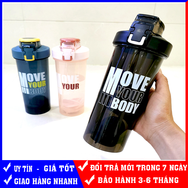 BÌNH ĐỰNG NƯỚC DÀNH CHO GYM MOVE CÓ VAN KHÓA 800ML