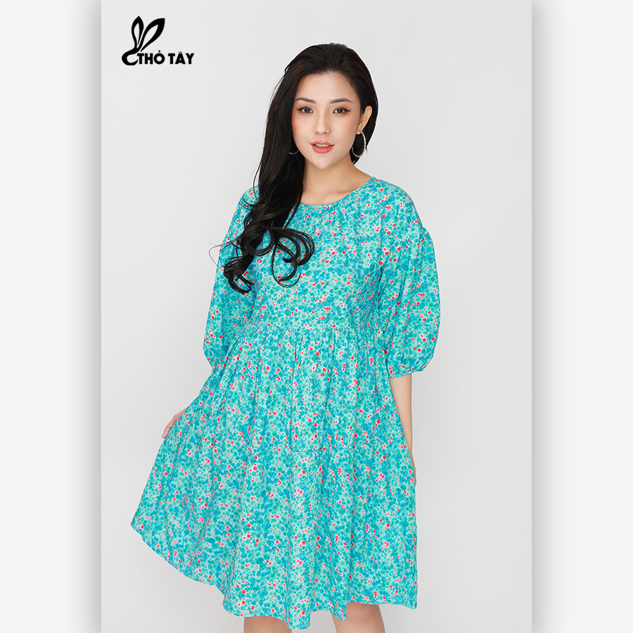 Đầm Suông Hoa Nhí Tay Lỡ - THỎ TÂY D305B94