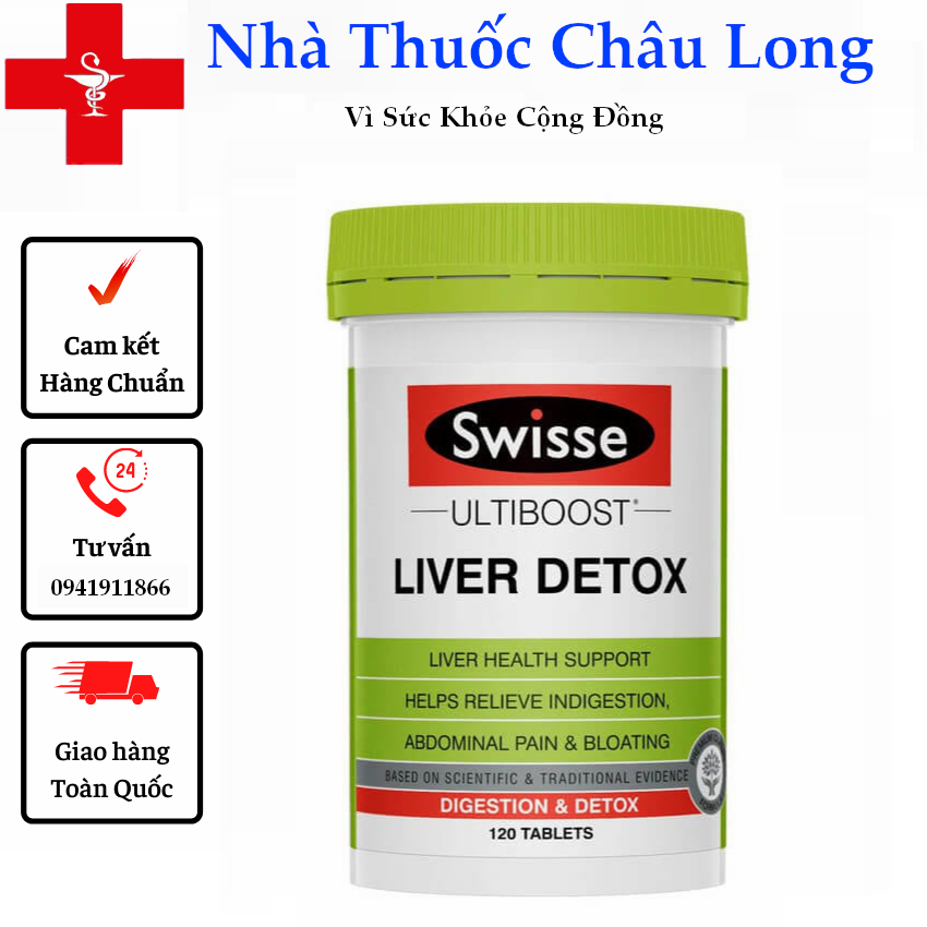 Viên uống hỗ trợ thải độc gan swisse liver detox úc-mới