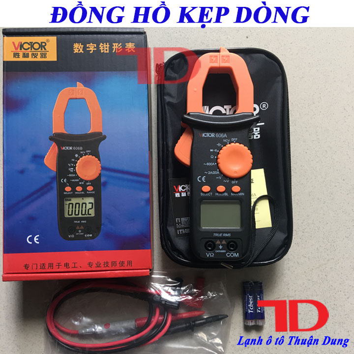 Đồng hồ kẹp dòng Victor 606A - Vật Tư Điện Lạnh Ô Tô Thuận Dung