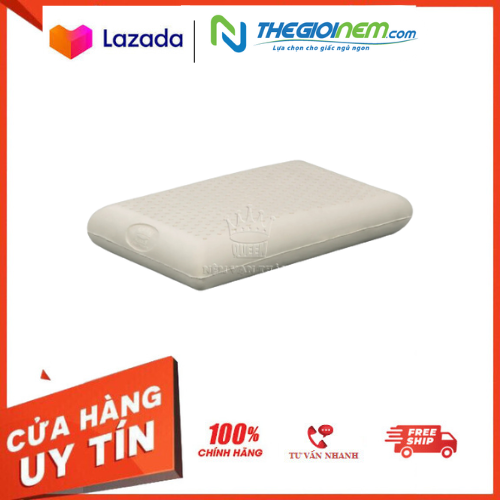 [HCM]Gối nằm  Cao Su Thiên Nhiên Vạn Thành Oval38x62x12cm độ đàn hồi cao nâng đỡ tốt.