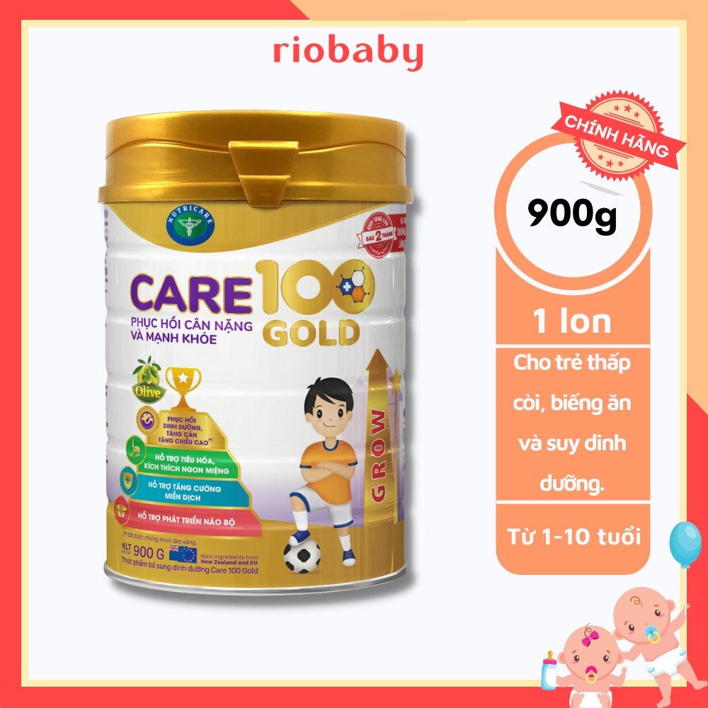 Sữa bột care 100 gold 900g date mới - riobaby