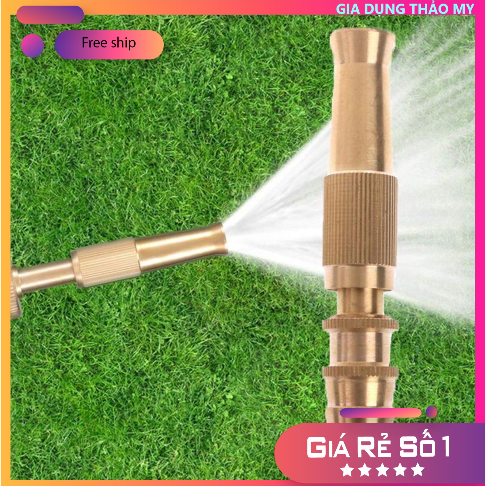 Vòi xịt tăng áp tưới cây, phun cây cảnh ( Tặng kèm đai xiết cổ dê)