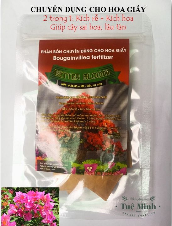 Phân bón kích thích ra hoa cho hoa giấy hàng thái lan