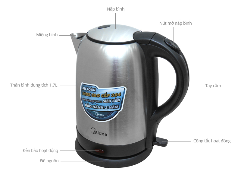Bình siêu tốc delites 1 lít st10s01