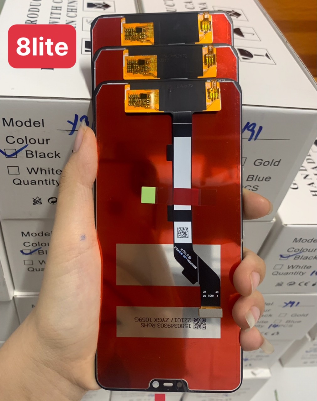 Màn hình zin new Xiaomi Mi 8 lite, nguyên bộ màu đen