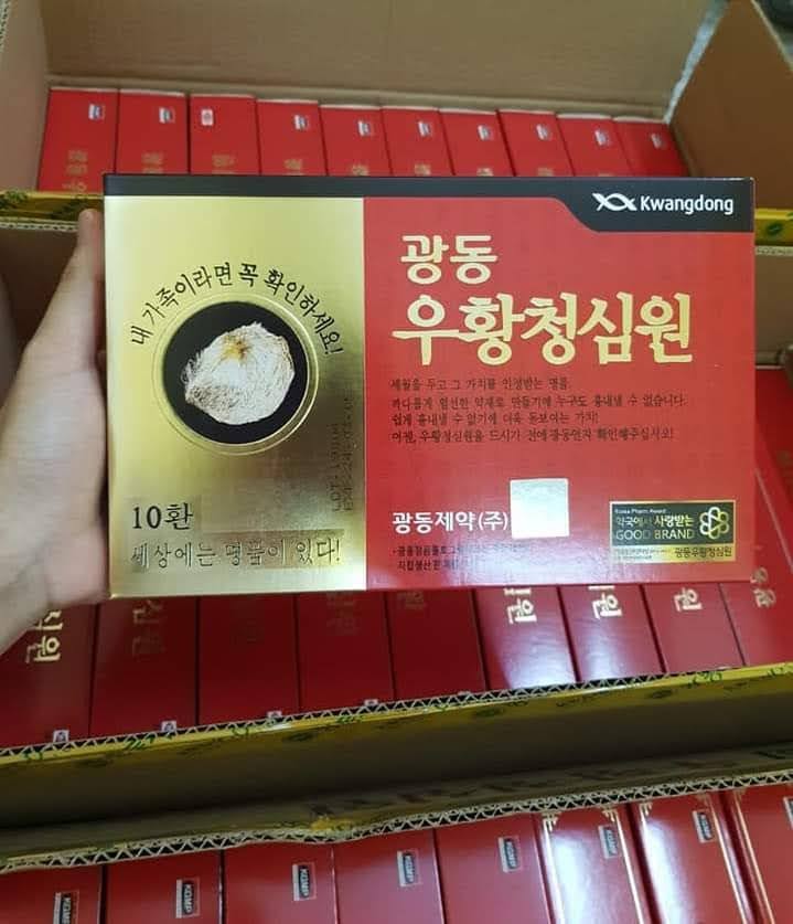 [Hàng Mới Freeship] An Cung Ngưu Hoàng Hoàn Kwangdong Hàn Quốc hàng tem bạc chuẩn- Phòng chống đột quỵ tai biến