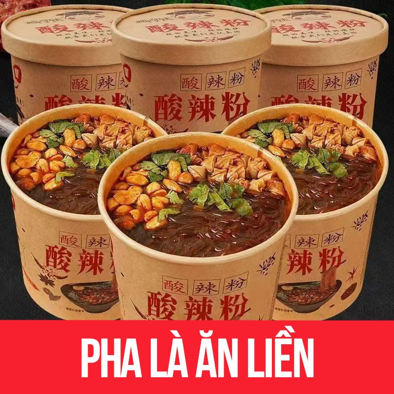 Miến Lạnh Chua Cay Trùng Khánh hộp 102g – Miến Trung Quốc cay ngon chuẩn vị, dễ chế biến, ăn liền tiện lợi