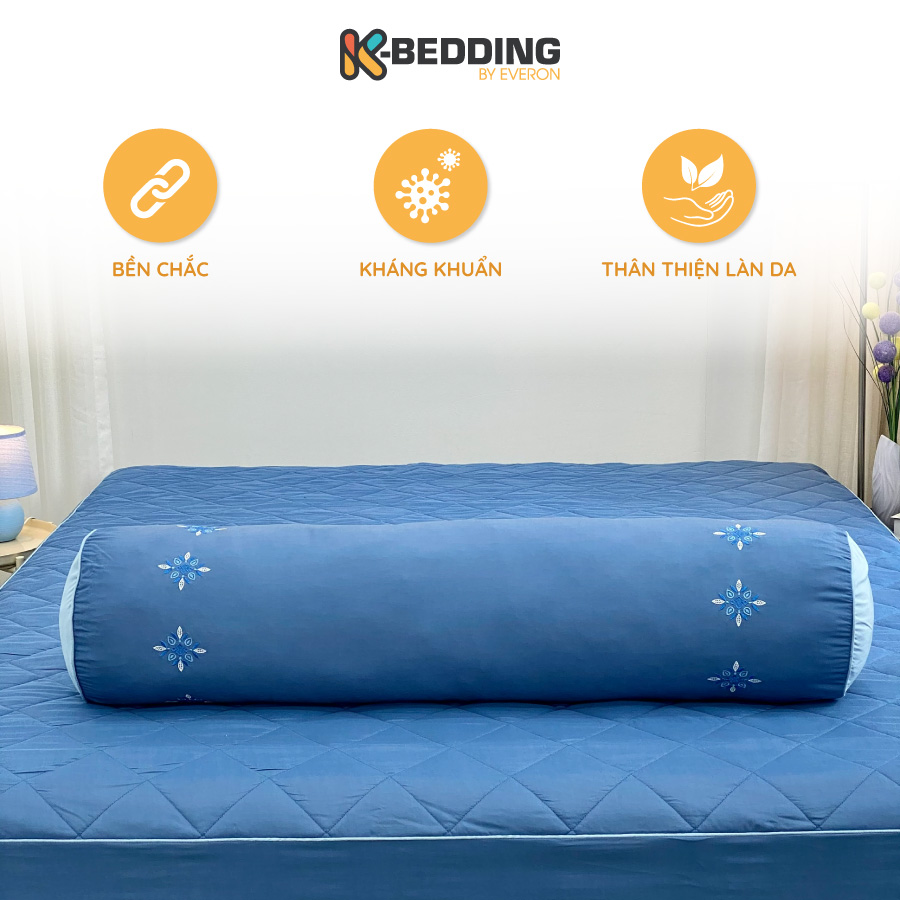 Vỏ gối ôm Kbedding by Everon KMTS, chất vải Microtencel, kích thước 80*100cm