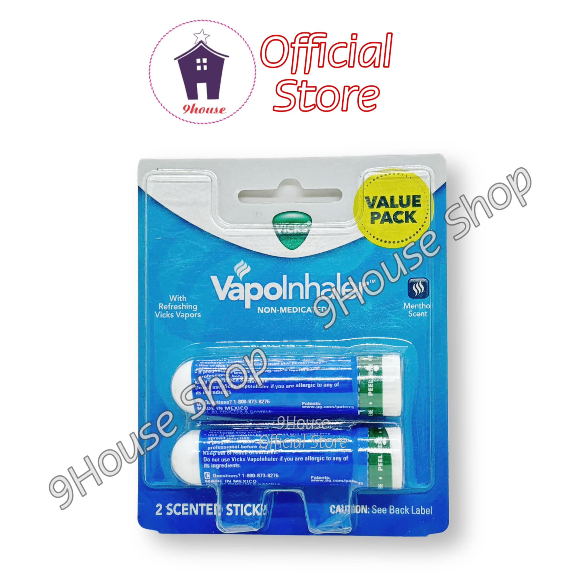 01 Ống Hít Thông Mũi Hương Bạc Hà Vapo Inhaler Vicks Mexico Xuất Mỹ