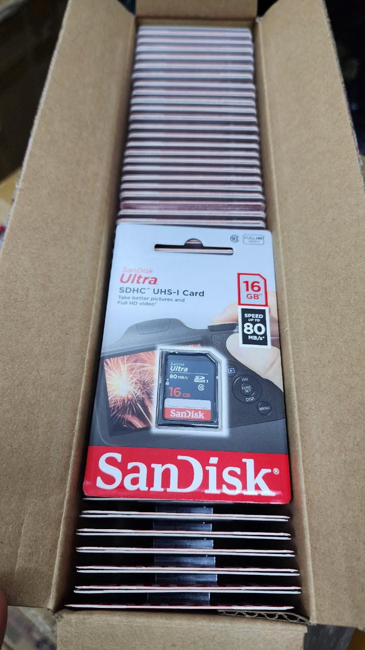 Thẻ nhớ sandisk sdhc 16gb, thẻ chép âm chim yến