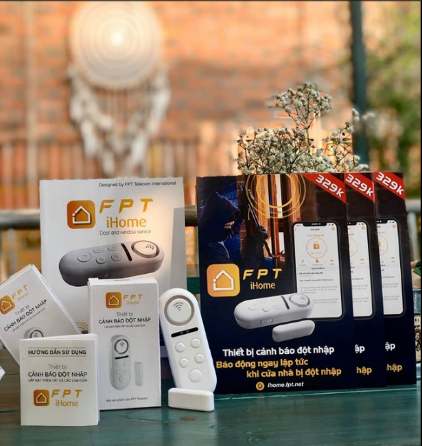 [HCM]CHÍNH HÃNG FPT iHome cảnh báo đột nhập lắp đặt trên tất cả các loại cửa -( gồm app và thiết bị cảnh báo)