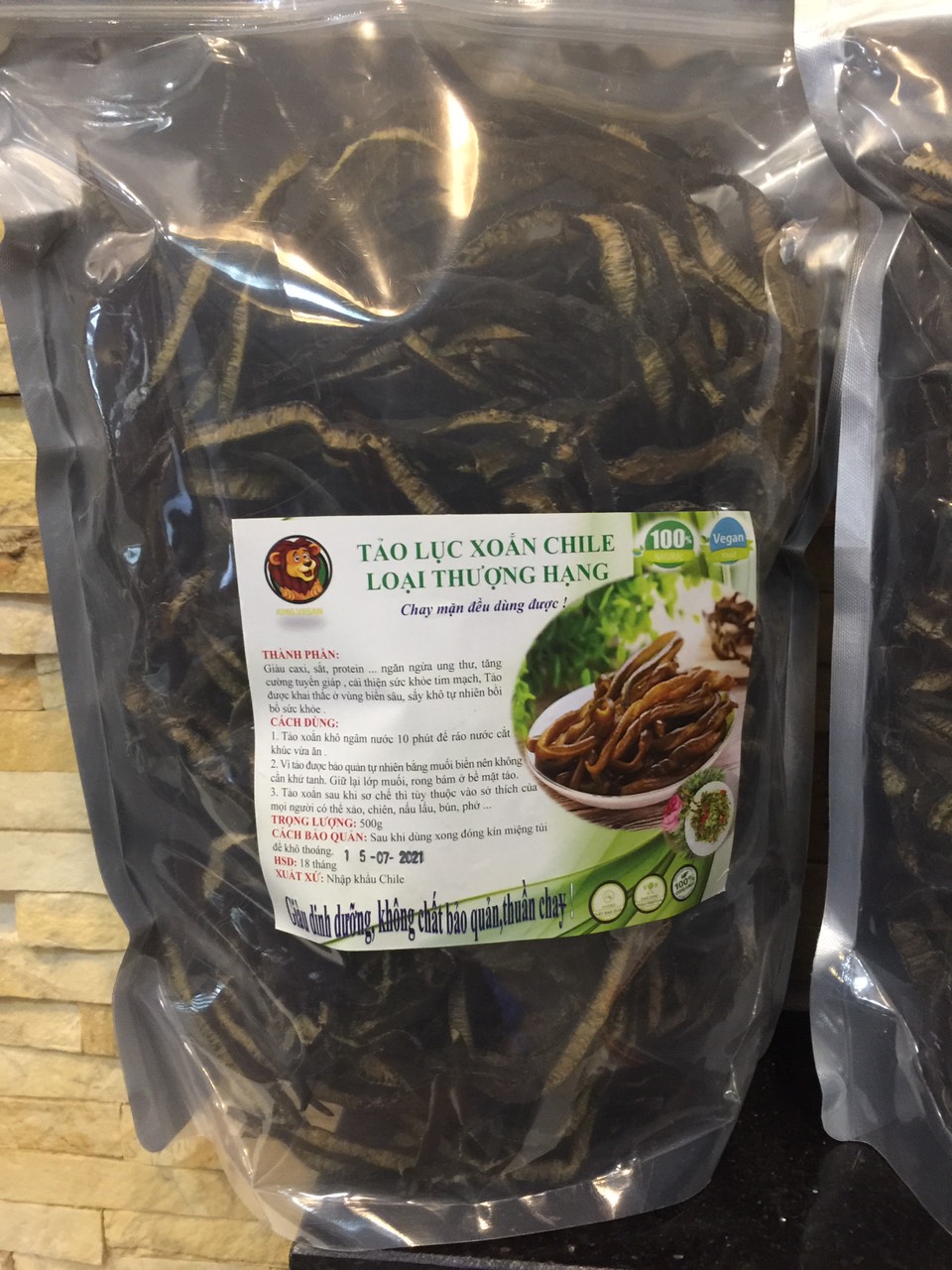 Tảo xoắn chi lê tảo biển đại dương ngon thượng hạng 500 gram