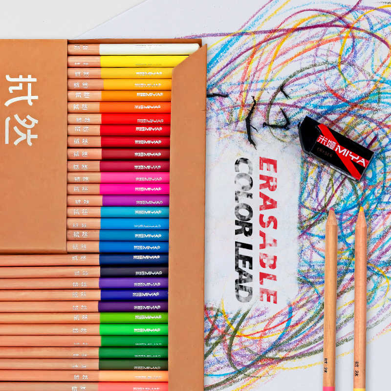 Bộ chì màu miya erasable coloured pencil 24/36/48 màu
