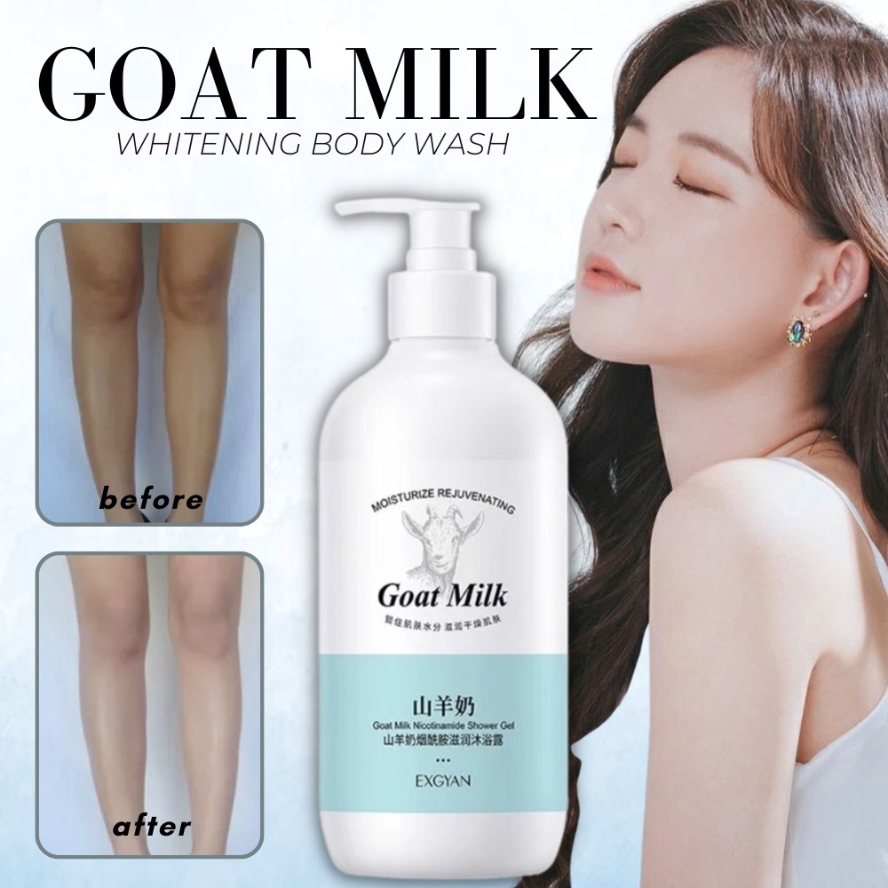 Sữa tắm sữa dê dưỡng trắng da 800ml dưỡng ẩm, lưu hương lâungừa mụn lưng -mùi hương thơm mát