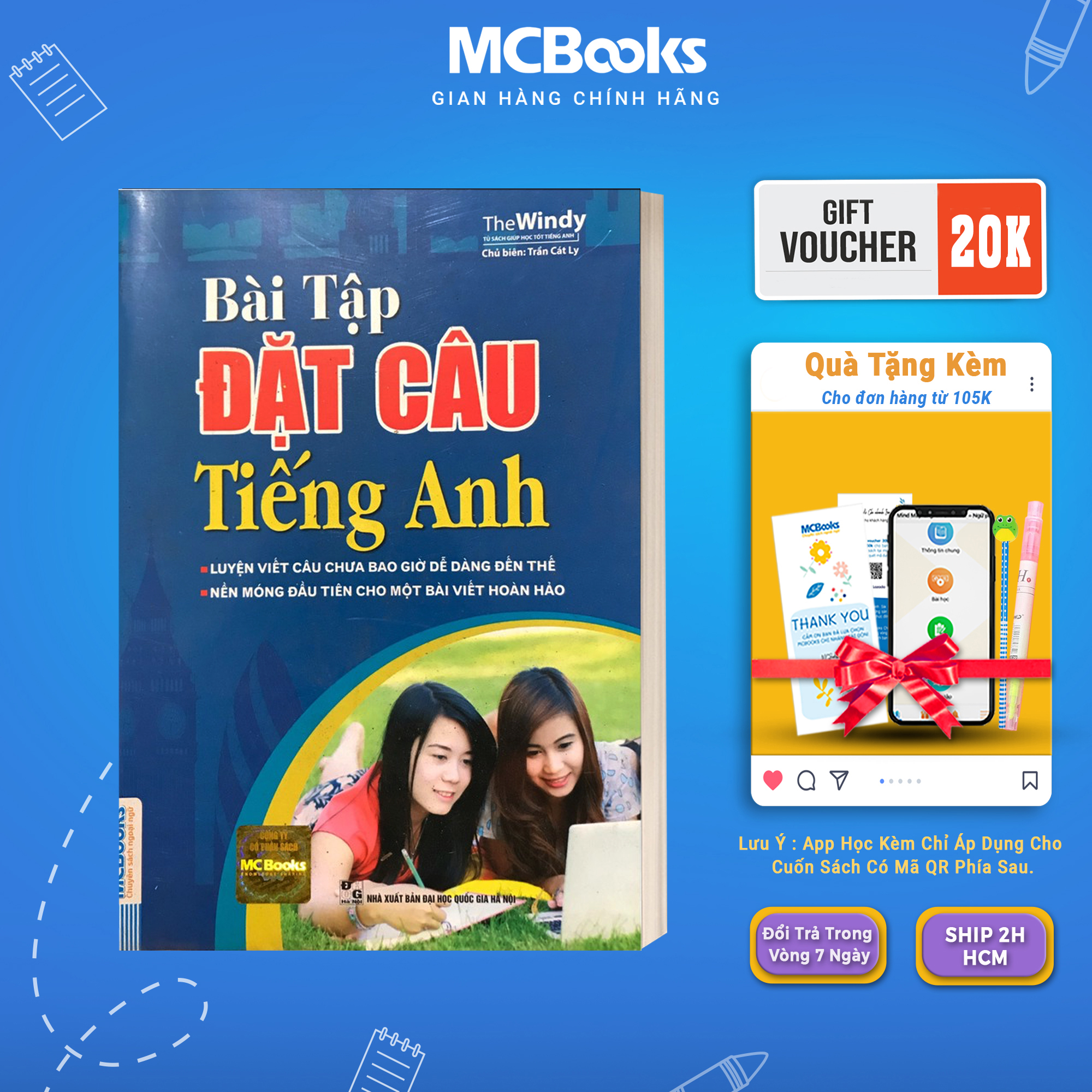 Sách Bài tập đặt câu tiếng anh Mcbooks