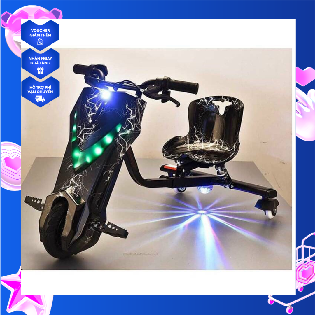Xe điện drift 36v xoay 360 độ có giảm sóc.