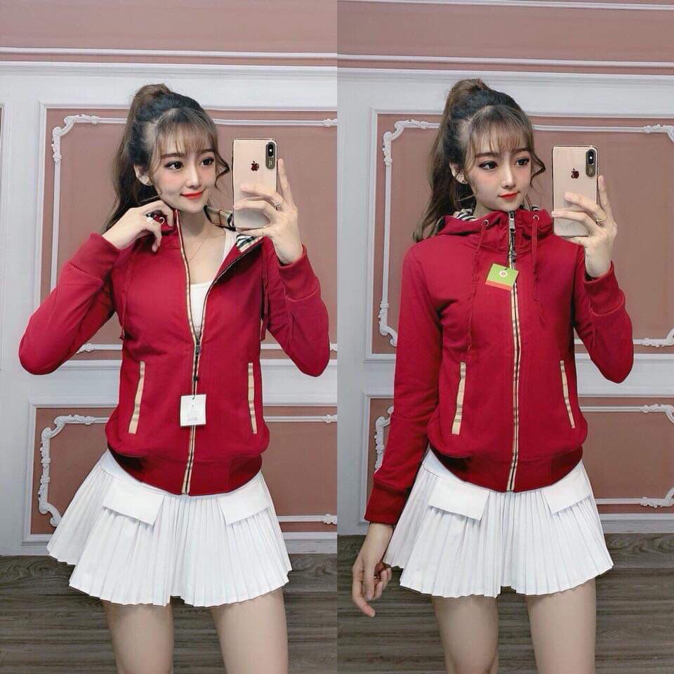[FreeshipMAX] [HCM]Áo Khoác Nữ Chống Nắng Cao Cấp 6 Túi Dây Kéo Phối Caro