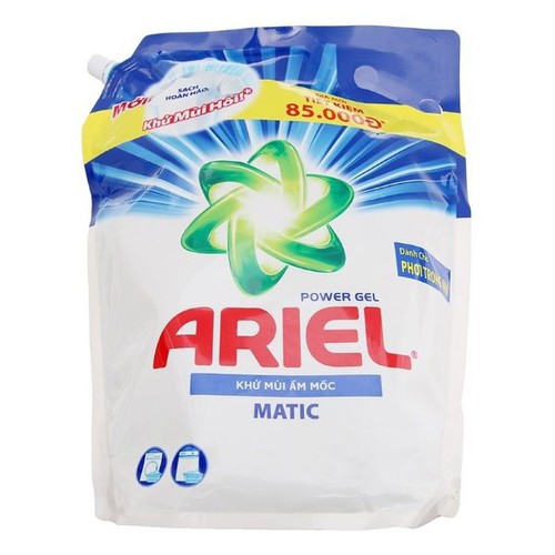 Nước giặt Ariel Matic khử mùi ẩm mốc túi 3.25kg