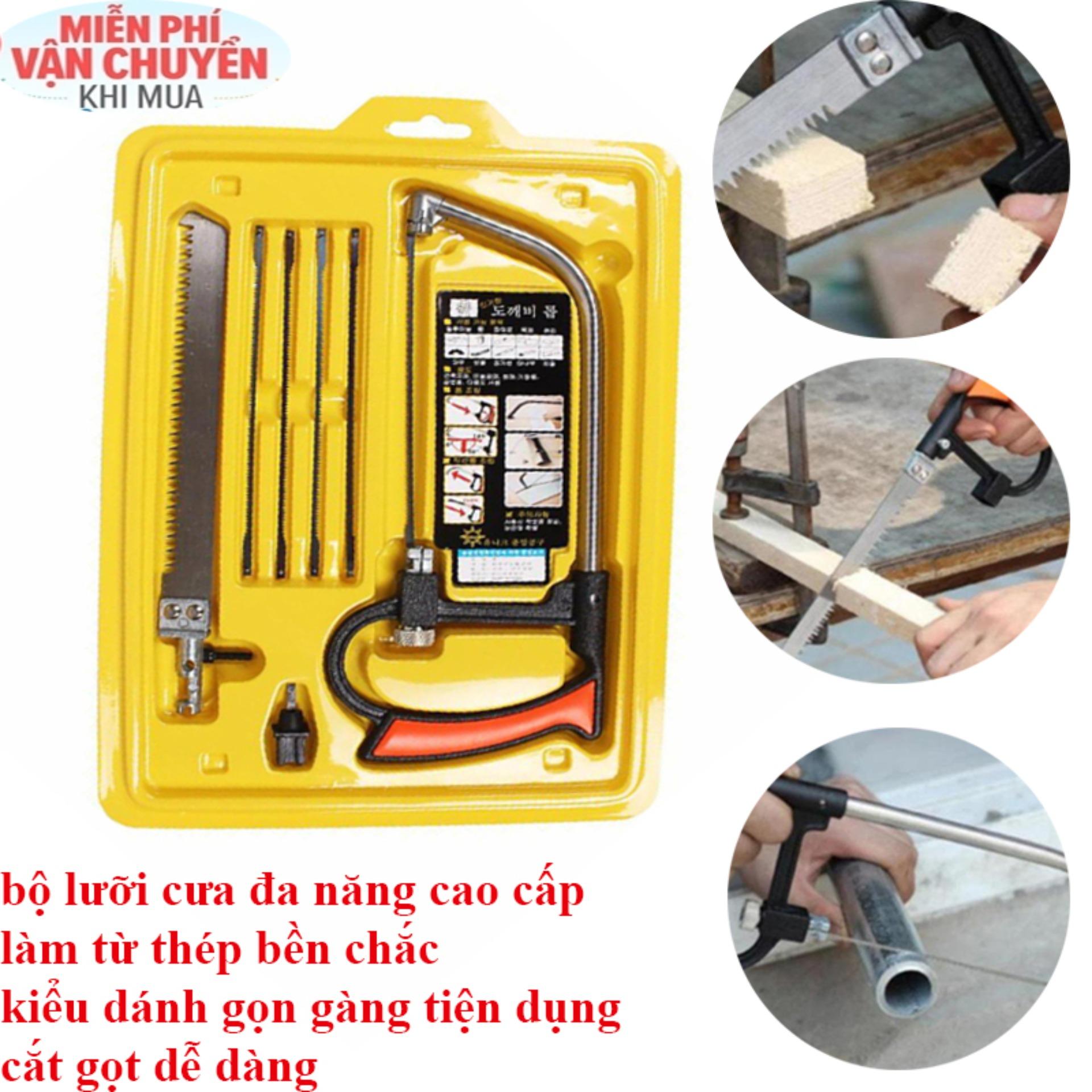 Cưa Tay Nhỏ, Lưỡi Cưa Sắt, Cưa Cầm Tay Mini - Bộ Cưa Đa Năng 6 Lưỡi Tiện Dụng Gia Đình, Chất Liệu Bền Đẹp, Sử Dụng Cưa Gõ, Kim Loại, Gạch Men..