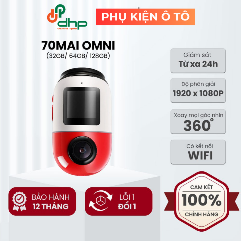 Camera hành trình Xiaomi 70mai OMNI X200 xoay 360 độ đỉnh cao công nghệ