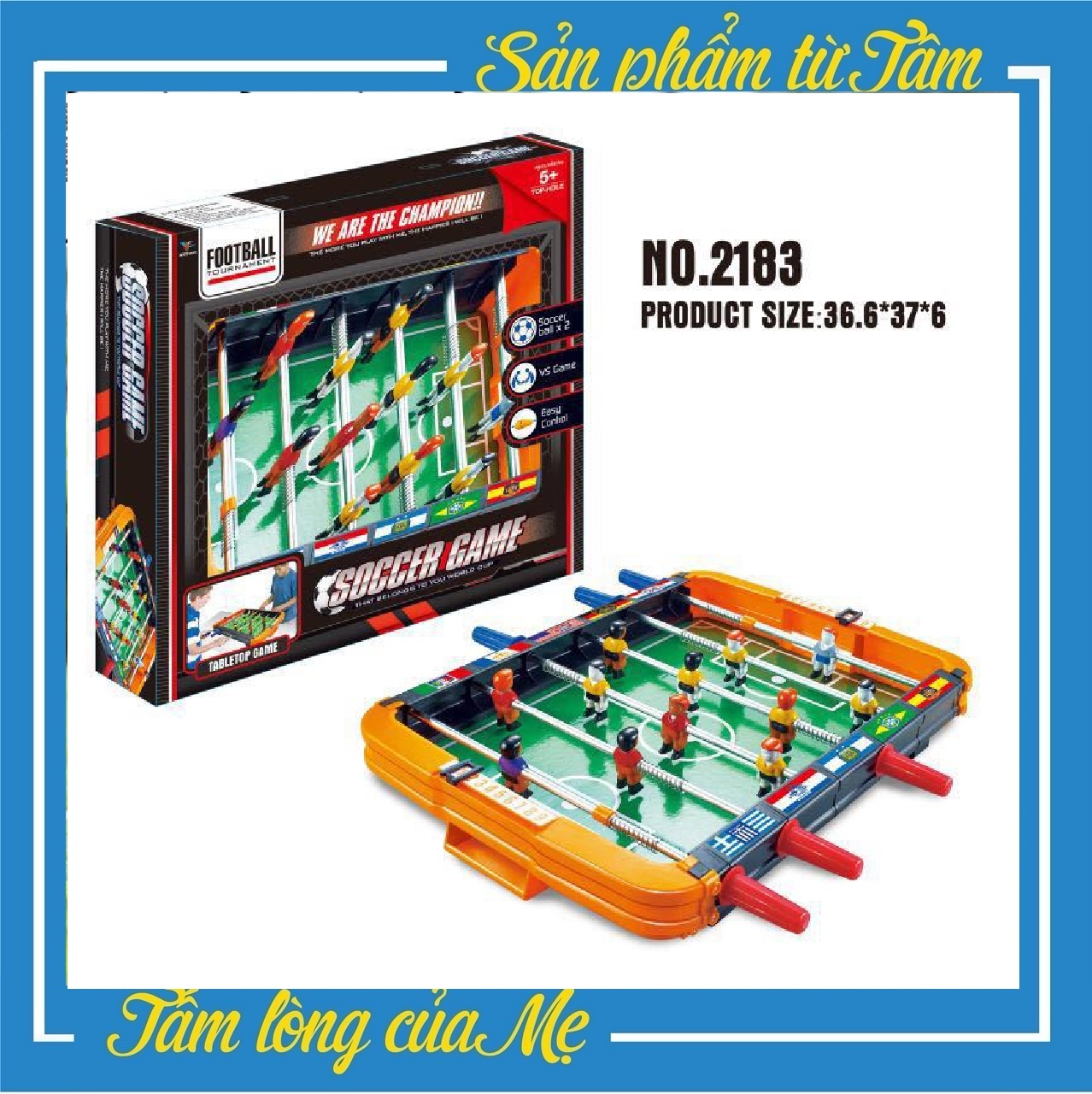 Đồ chơi bàn bi lắc bóng đá mini rèn luyện phản xạ, tư duy cho bé