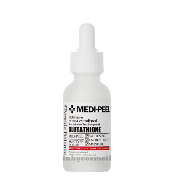 Tinh Chất Dưỡng Trắng MEDI-PEEL Gluthione 600 White Ampoule Serum Medi Peel. Tinh Chất Dưỡng Trắng MEDI-PEEL Gluthione,Làm da căng bóng, săn chắc.Dưỡng ẩm và làm mềm da ,Làm mịn da,Se lỗ chân lông.Hamycomestic