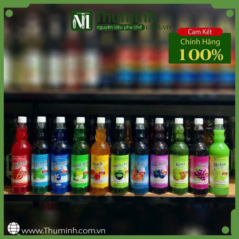 Siro thái lan pixie có đủ các hương vị chai 730ml