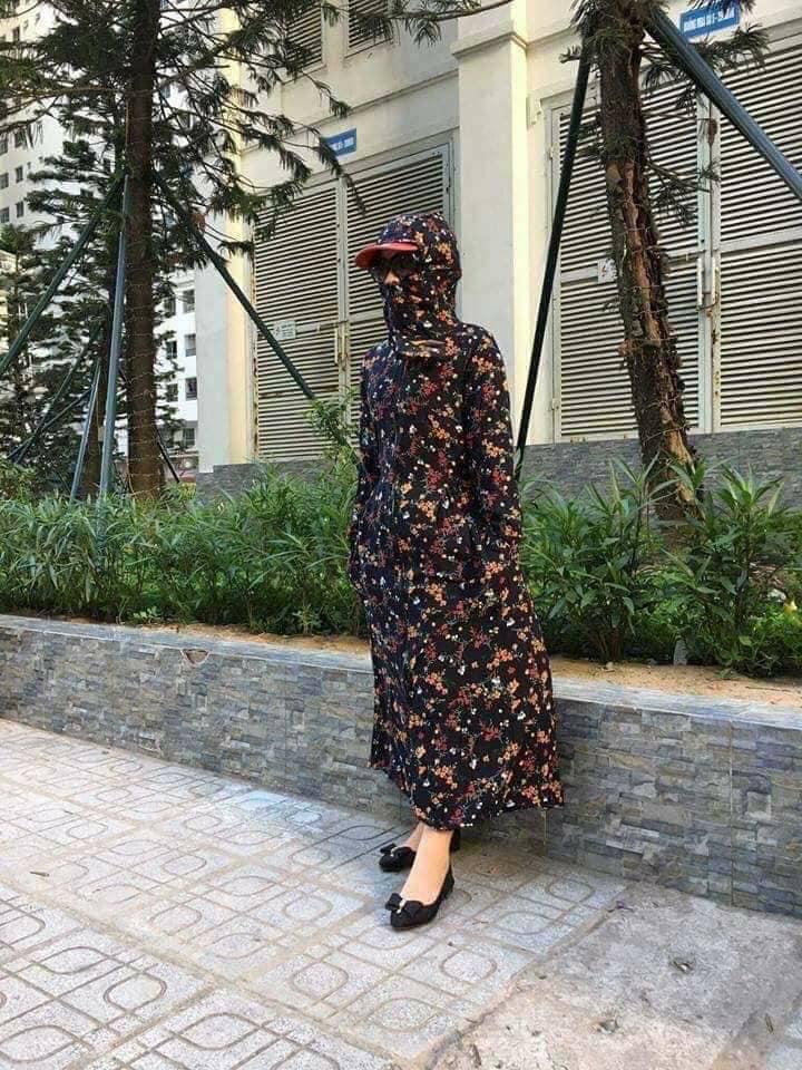 Áo chống nắng lanh nhật toàn thân