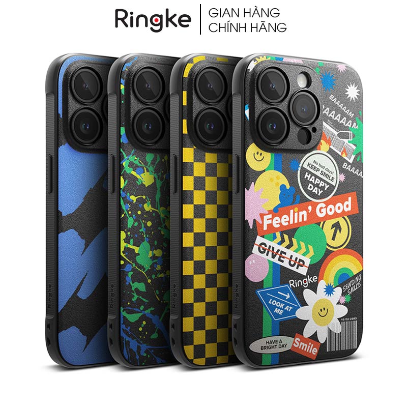 Ốp lưng iphone 15 pro max/15 pro/15 plus/15 ringke onyx design