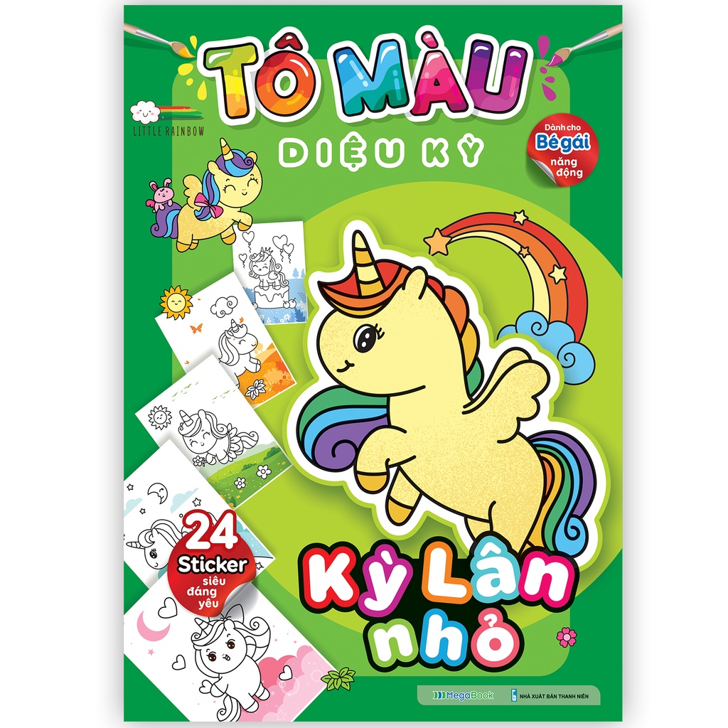 Sách Tô màu diệu kỳ - Kỳ lân nhỏ - Megabook
