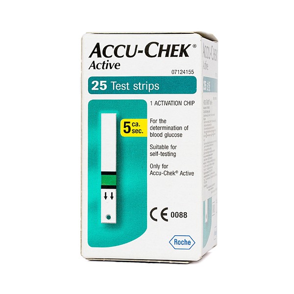Que thử đường huyết dùng cho máy đo đường huyết Accu-Chek Active 25 Que