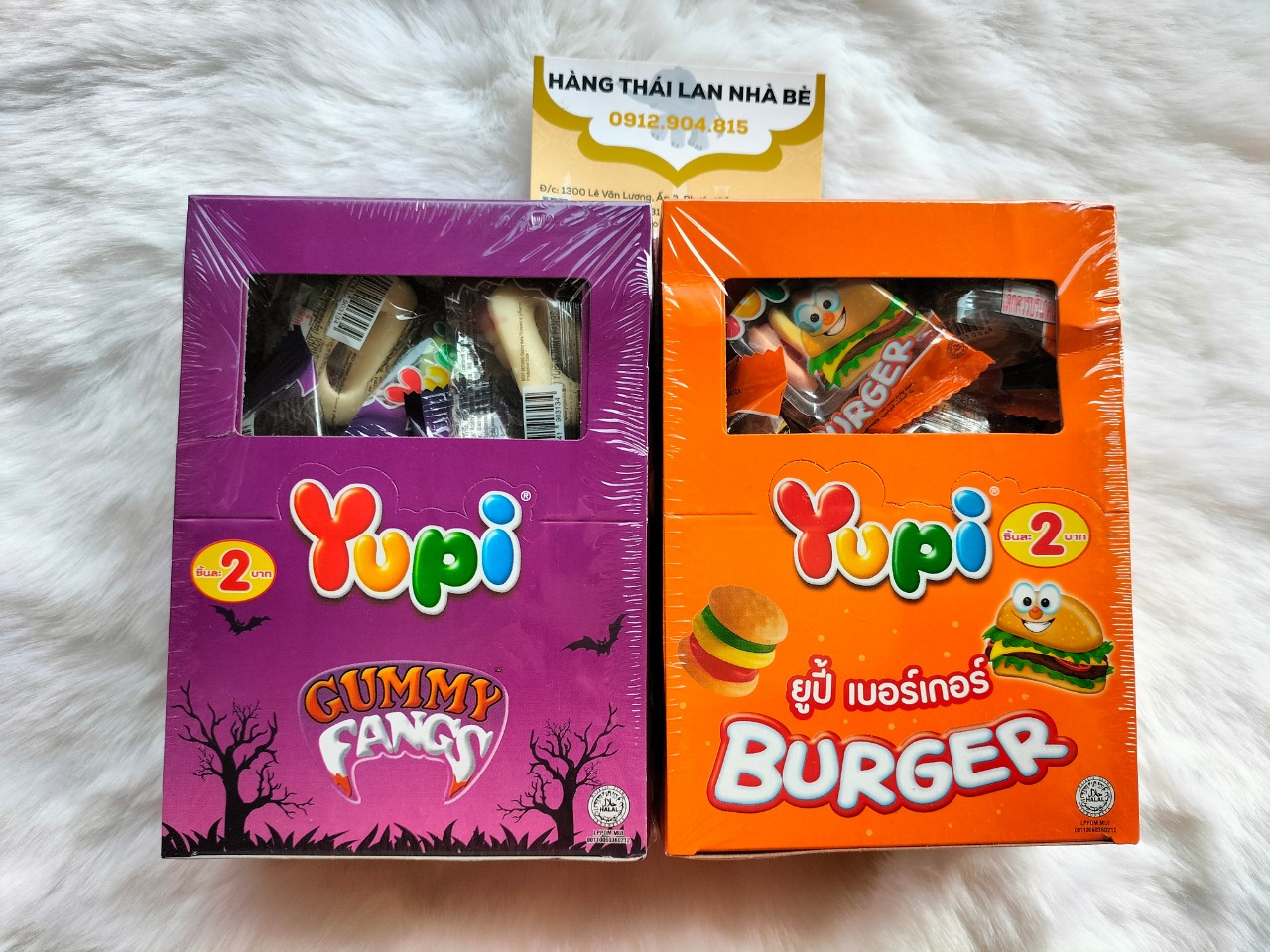 Kẹo dẻo Yupi Burger trái cây Indonesia