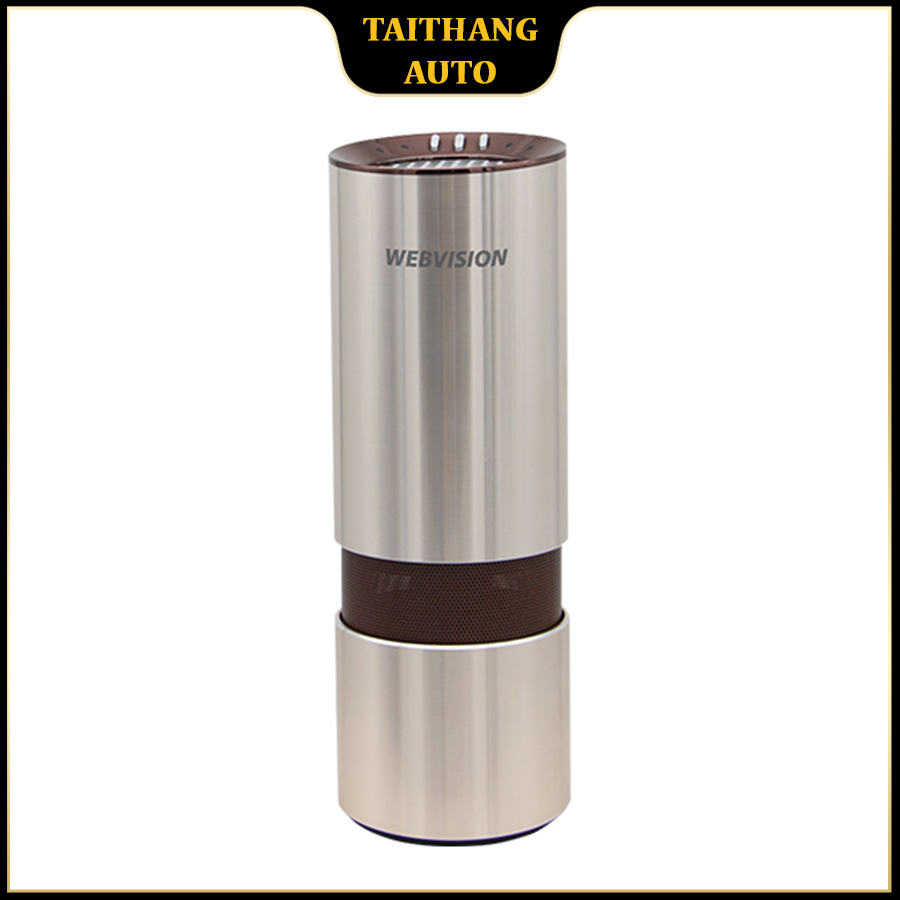 Máy lọc không khí xe hơi cao cấp, webvision A8, khử mùi xe hơi với bốn màng lọc cho không khí trong lành
