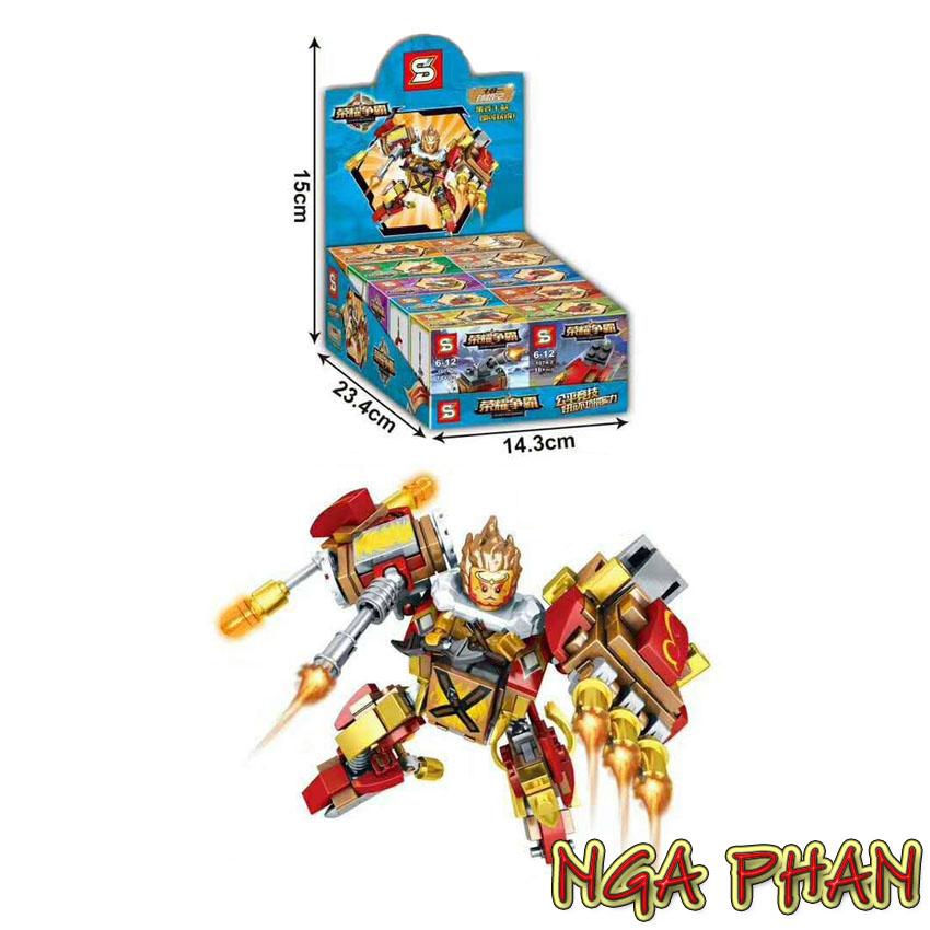 Robot Tôn Ngộ Không 170 chi tiết 10 trong 1 SY Đồ Chơi Xếp Hình Lắp Ráp MOC DIY