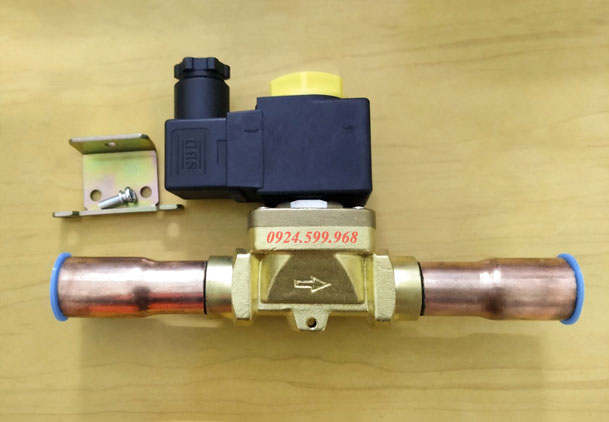 Solenoid Valve - Van điện từ phi 19 - Van điện từ kèm cuộn coil phi 19 - Van điện từ bằng đồng, phụ kiện kho lạnh