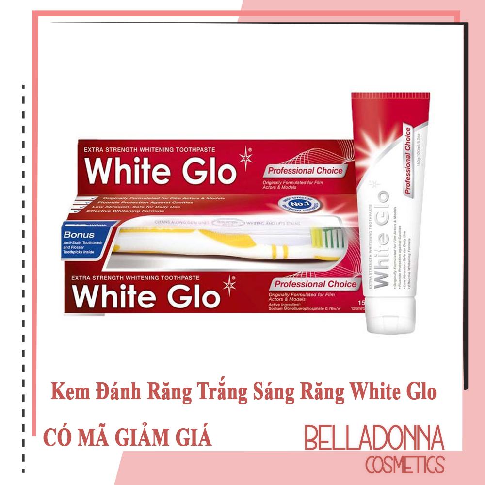 HCMKem Đánh Răng Làm Trắng Sáng Răng White Glo Professional Choice 150g