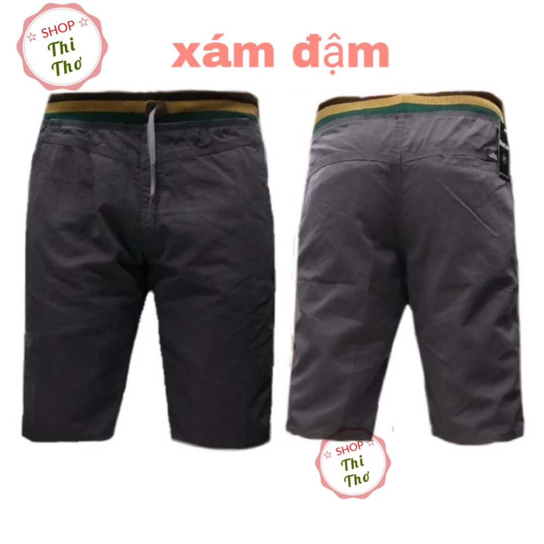 quần sọt kaki nam lưng thun vải Thái cao cấp có size lớn đến 85kg