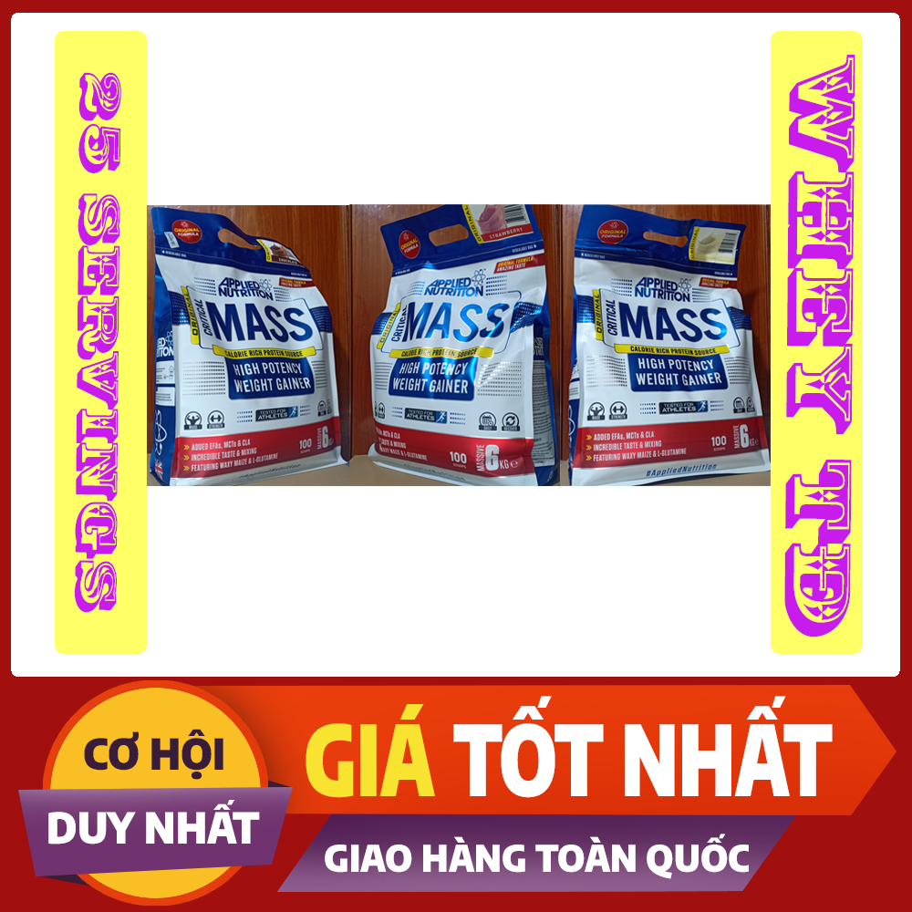 CRITICAL MASS 6KG Applied Nutrition - Sữa tăng cân tăng cơ MASS 6Kg Applied Nutrition
