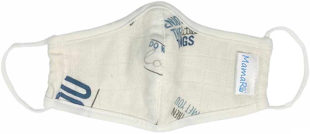 Bộ 3 cái khẩu trang nano bạc kháng khuẩn vải sợi tre cho bé từ sơ sinh đến 5 tuổi Mamaru - Diệt khuẩn, hút ẩm tốt, kháng tia UV