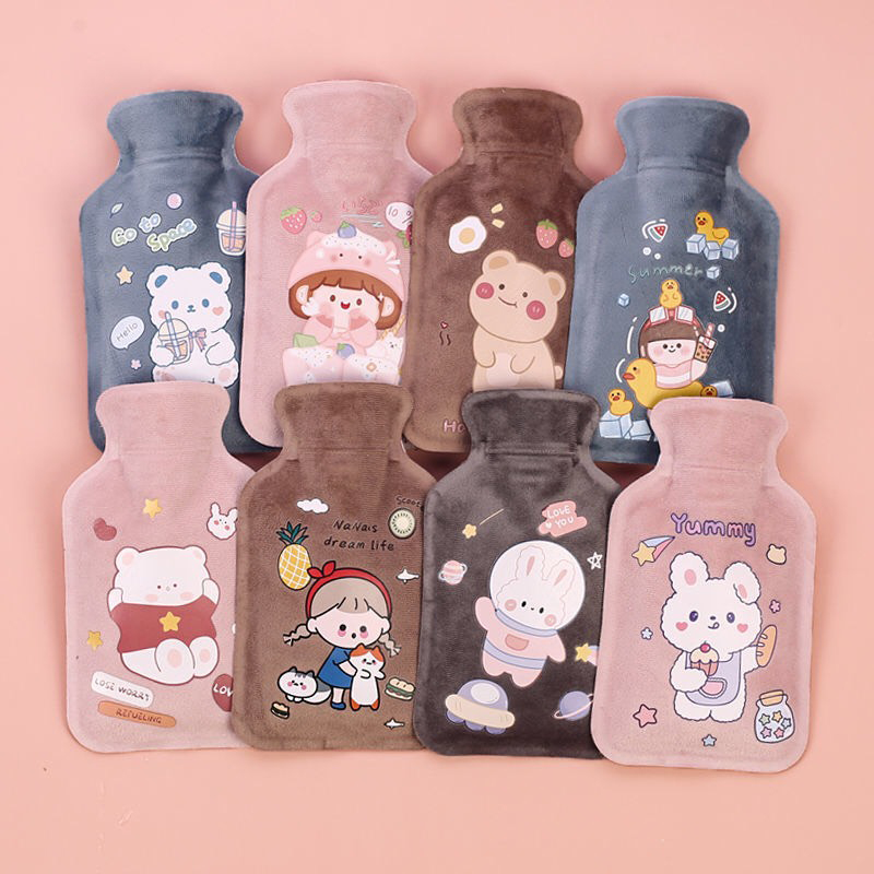 Túi chườm nóng lạnh mini dễ thương, không cắm điện, chất liệu cao su lót nỉ cao cấp, túi chườm bụng kinh, sưởi ấm mùa đông, hỗ trợ đau mỏi cơ vai gáy SH016