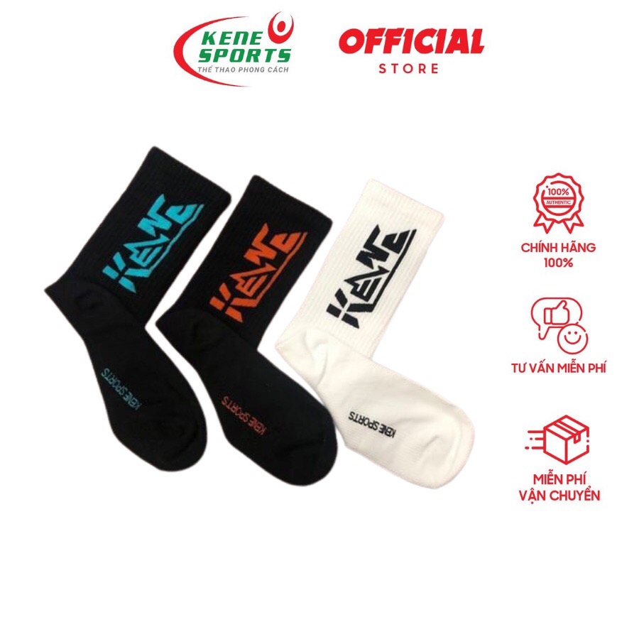 Vớ tất dệt kim kháng khuẩn KENE Sports cổ cao thời trang nam nữ T10011