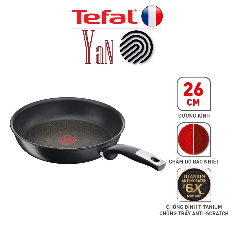 Chảo chiên chống dính đáy từ cao cấp Tefal Unlimited 26cm G2550502 - Hàng chính hãng