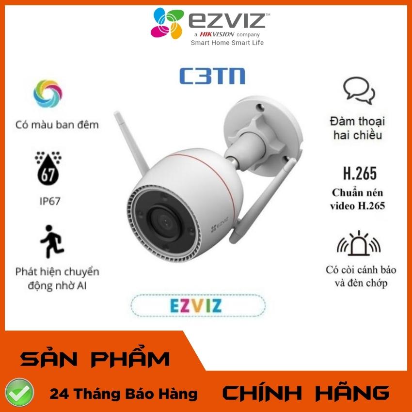 [ Bán Chạy ] Camera IP WIFI Ngoài Trời C3TN 2MP FULL HD - C3TN 3MP 2K Siêu Nét - Ghi Hình Màu Ban Đêm - Báo Động Đèn- AI Phát Hiện Người Thông Minh.