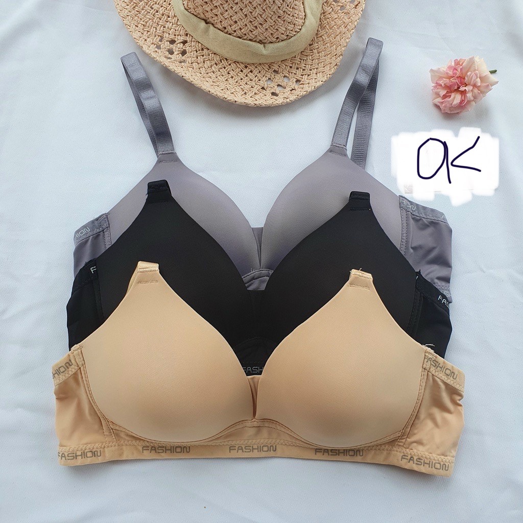 Áo ngực mỏng mặc mùa hè đệm mỏng su mềm mát dây chữ ôm gọn ngực áo lót bigsize
