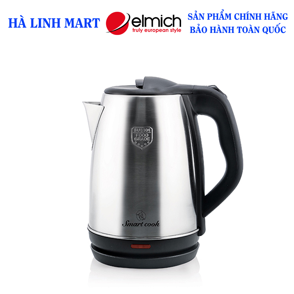 ẤM ĐUN NƯỚC SIÊU TỐC ELMICH SMARTCOOK 1,8L KES-3855 - Ấm siêu tốc inox 304 - Bình đun nước siêu tốc công suất 1850W 4023855