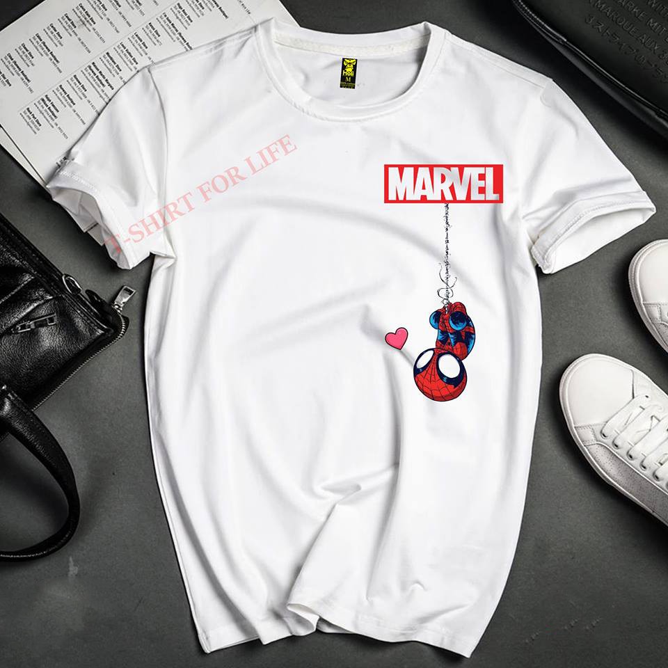 [FREE SHIP 50K] Áo thun unisex người nhện chibi cá tính