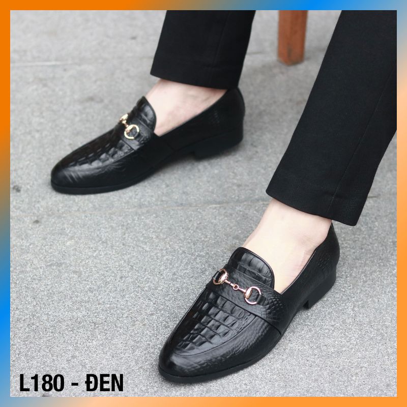 Giày lười nam, giày da nam đẹp giá rẻ L180